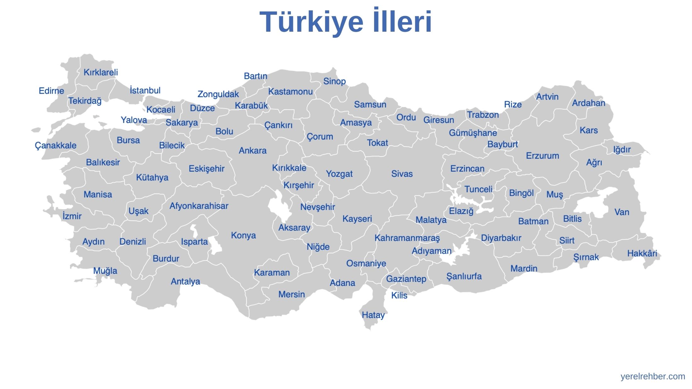 Provinces of Türkiye