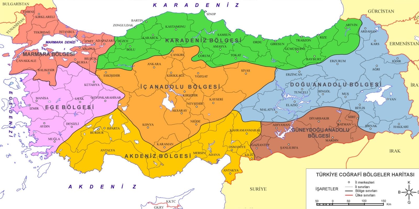 Distribution of Provinces by Region