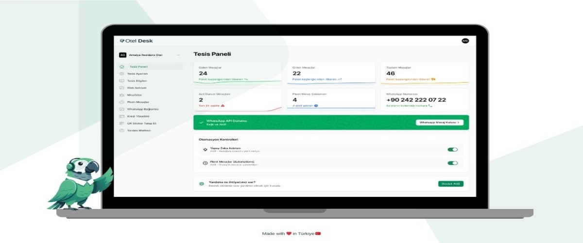 Otelcilikte Dijital Devrim: Sektörün İçinden Bir İsim, Yapay Zeka Destekli "Otel Desk"i Geliştirdi